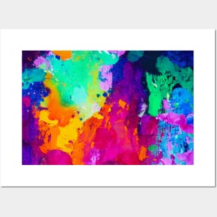 Glow of colors Abstract mix of vibrant colors, one of a kind, Cool look Posters and Art